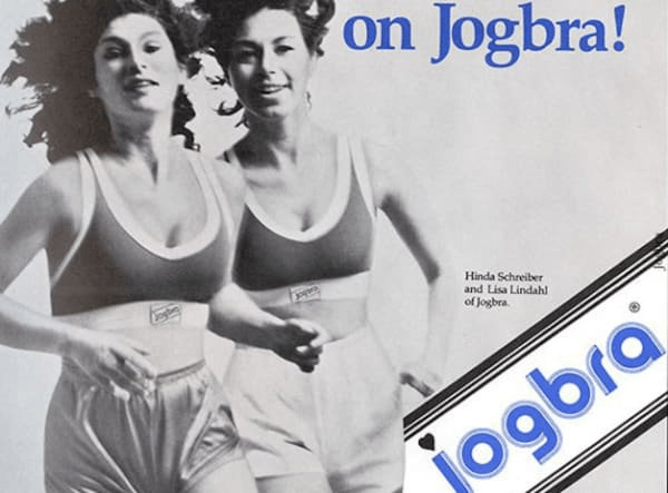 Publicité Jogbra, le premier soutien-gorge de sport.