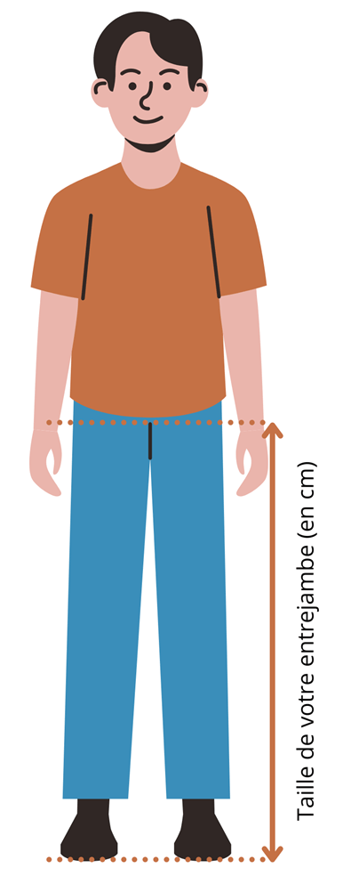 Comment mesurer la taille de votre entrejambe pour régler votre selle de vélo.