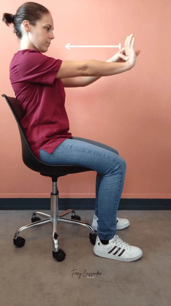 Etirement de la face antérieure de l'avant-bras